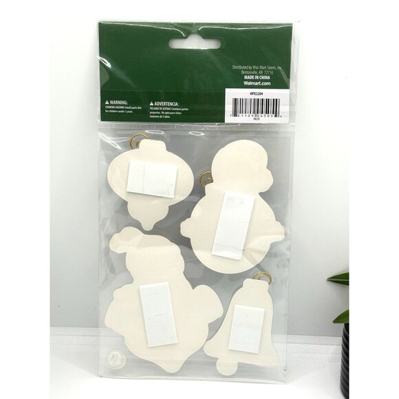 Holiday Time Handmade Gift Tags Set Of 4 Christmas Penguin Snowman Ornament Desi - Picture 3 of 6